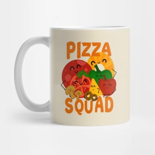 Pizza Squad, Pizza Ingredients for Pizza Lover Funny Mug